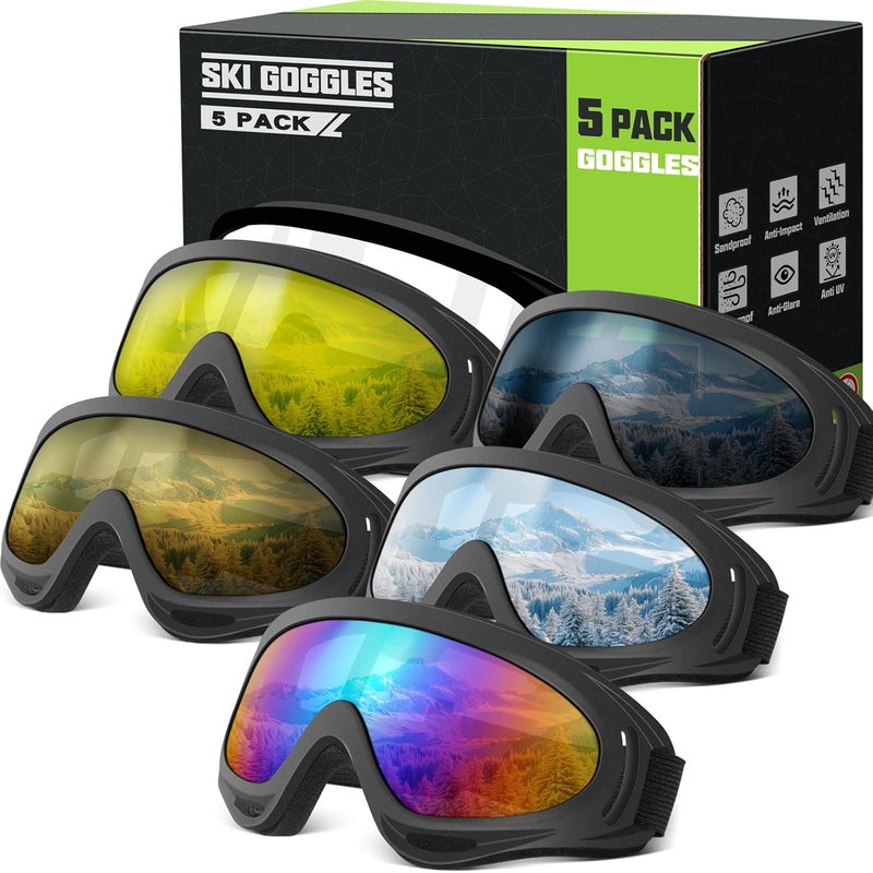 OXG Store Ski Snowboard Goggles for Men Women, UV Protection Ski Snow Goggles for Kids Youth Adult - Image 1